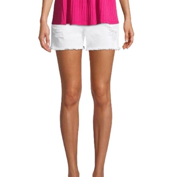 White Denim Shorts - Picture 3 of 8